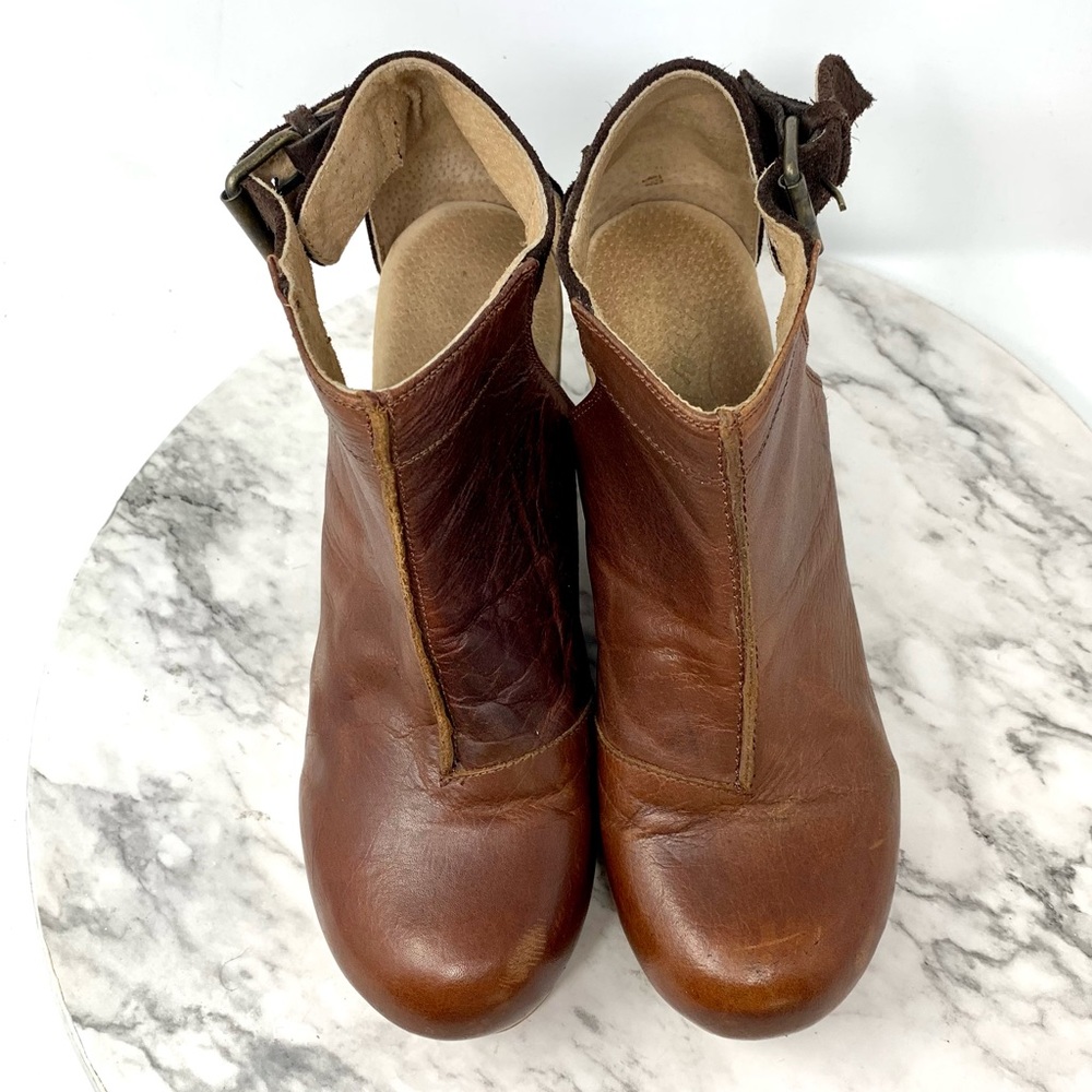 Free People Amber Orchard Wood Platform Clogs 8/38 Boho Retro Indie Sleeze Euro - Picture 6 of 16
